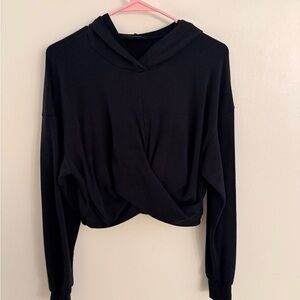 Lanston sport Black Women's Hoodie Top